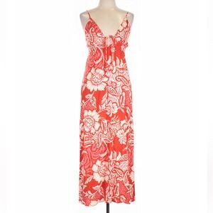 Paper Heart Linen Maxi Dress